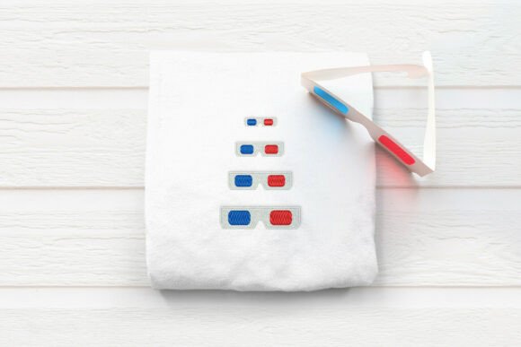3D Glasses Mini Embroidery: A Pop of Nostalgia for Your Stitches