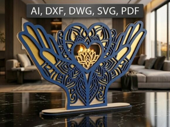3D Hands Mandala Heart Laser Cut File: A Practical Evaluation