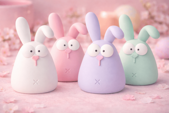 3D Kawaii Easter Bunny Figurine - 090 3D Models Evaluation