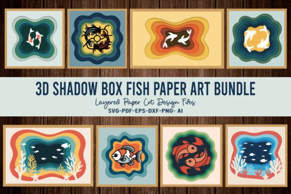 3D Shadow Box Fish Paper Cut Bundle: A Strategic Asset for Creative Professionals