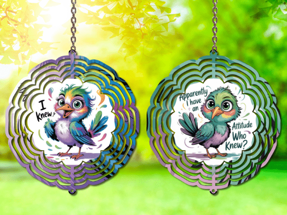 Bird Sarcastic Wind Spinner: A Unique Addition to Your Outdoor Space