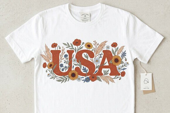 Bringing Vintage Charm to Life with USA Boho Flowers PNG Transparent Designs