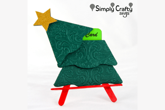 Christmas Tree Gift Card Holder SVG