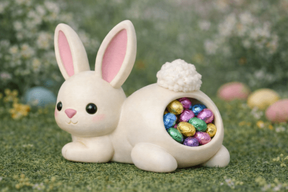 Easter Bunny Chocolate Egg Holder STL: A Sweet Addition to Your 3D Prints
