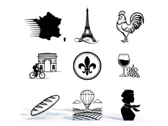 France SVG STL Icon Pack Evaluation