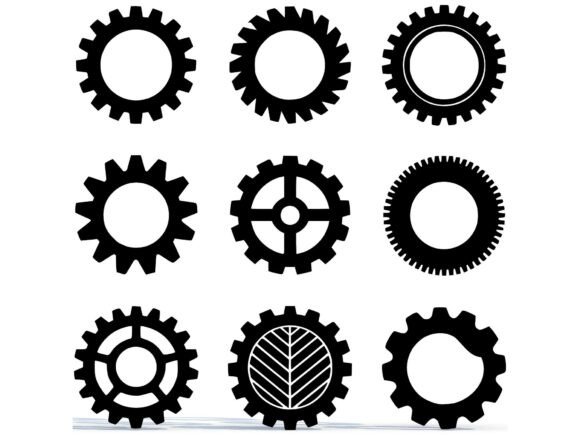 Gear SVG STL Mechanical Pack: Industrial Designs
