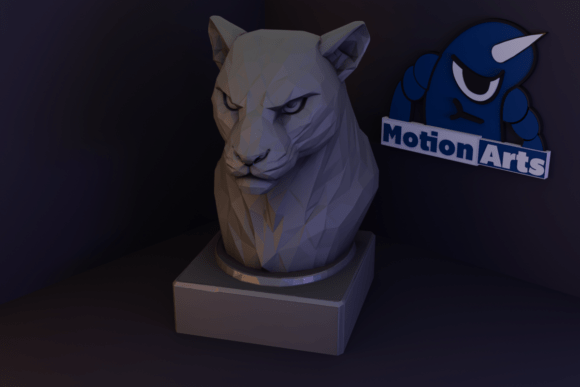 Geometric Panther 3D Model for Easy 3D Printing