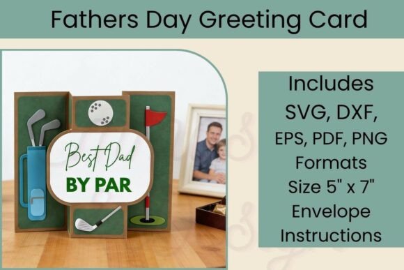Golf SVG 3D Pop out Card for Fathers Day: A Creative Gift Solution