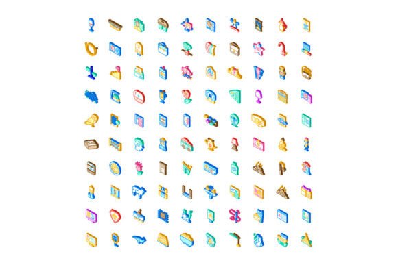 Isometric Icons Collection Representing the Future of Digital Visualization