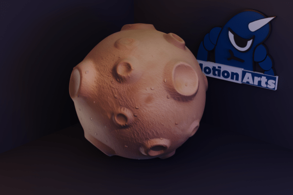 Meteor Cartoon: A Cute 3D Model for Space Decor