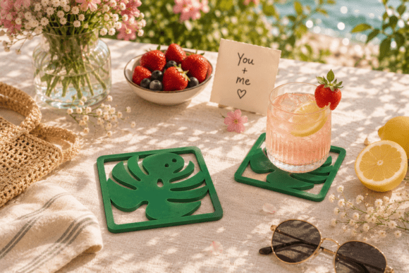 Monstera Leaf Coaster 2: 3D Print File