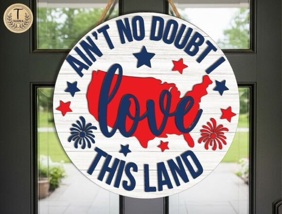 Patriotic Door Sign Laser Cut File SVG: A Guide to Crafting Bold Americana Decor