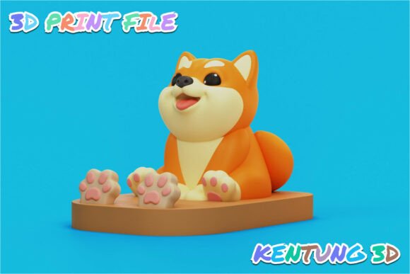Shiba Inu Phone Holder STL Model: A Practical Addition to Your Workspace Workflow